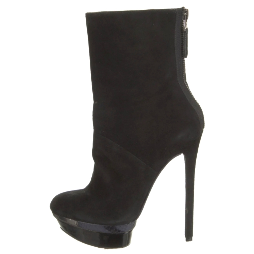 Brian Atwood | Suede Mid-Calf Platform
